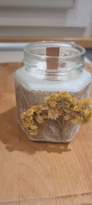 Świece z wosku sojowego