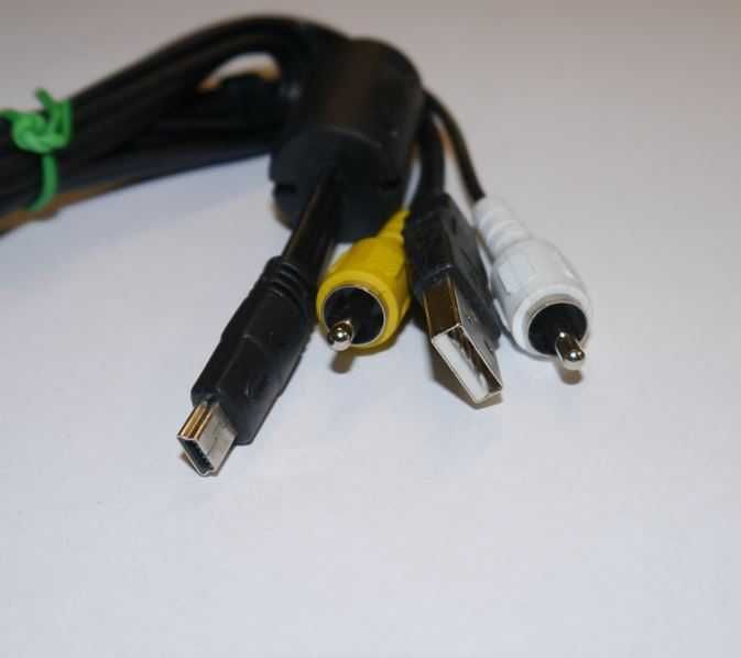 KABEL Przewod USB, 2xRca - USB Mini 5 Pin