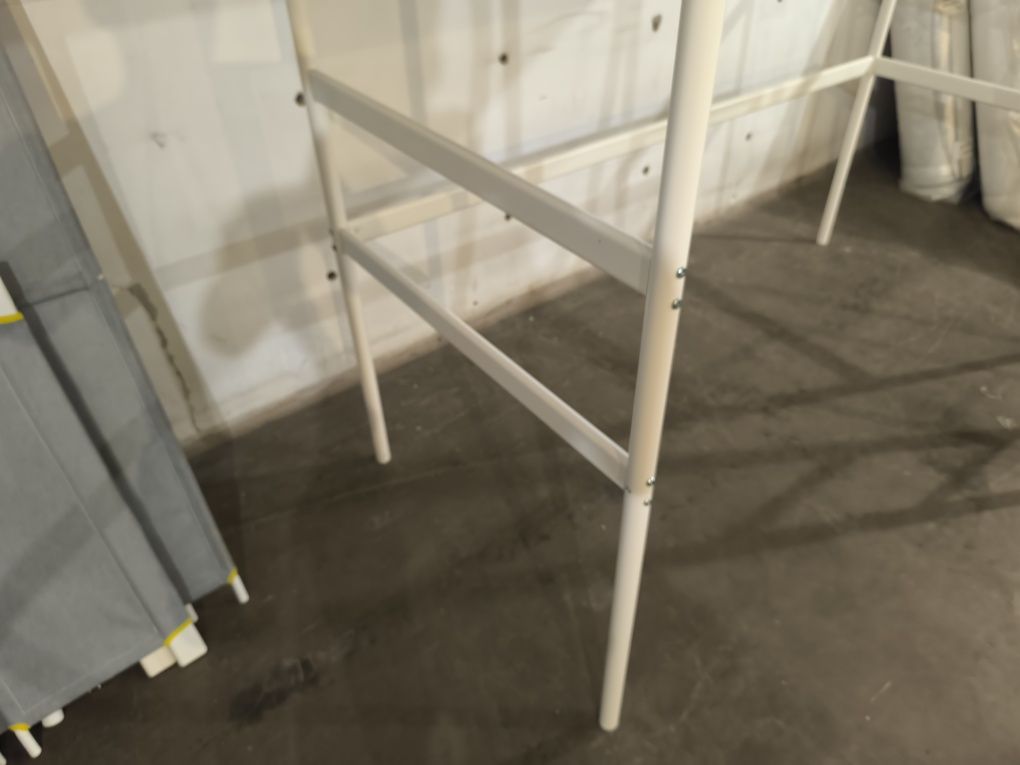 Ikea Vitval 90x200 + Materac Łóżko na Antresoli Piętrowe Solidne Białe
