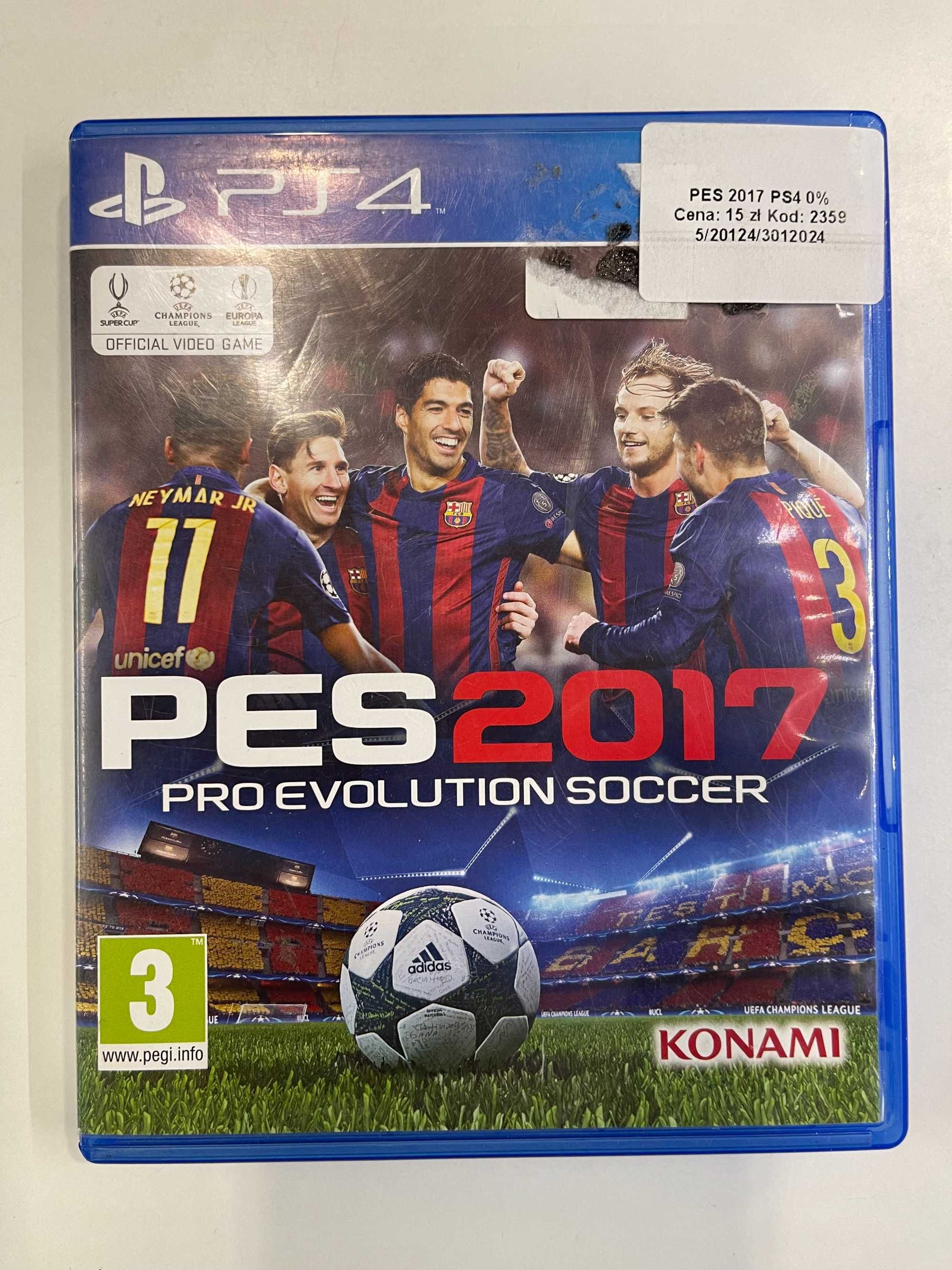 PES 2017 Pro Evolution Soccer 2017 PS4