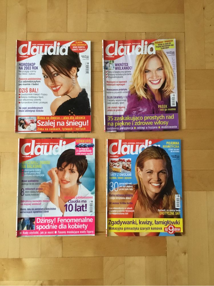 Magazyn Claudia z 2003 roku, 4 sztuki