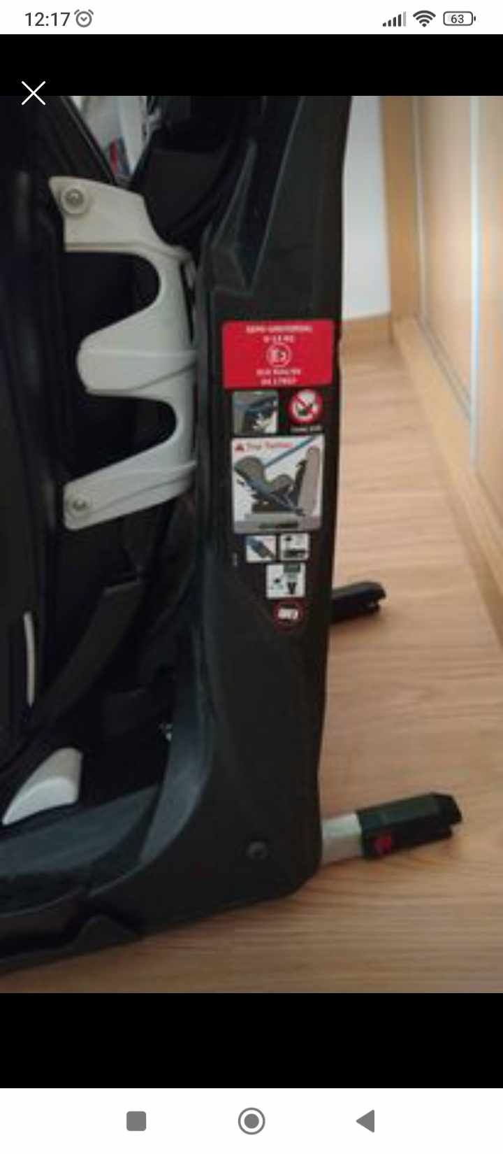 Vendo cadeira isofix