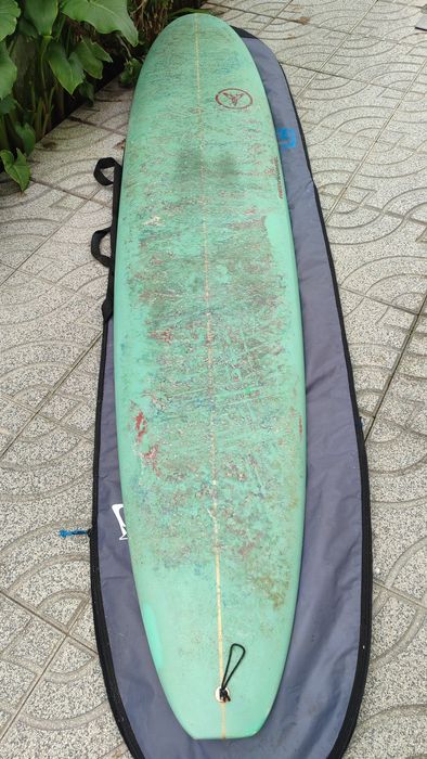 Prancha Longboard 9.2 com capa térmica viagem