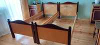 Łóżka sypialniane drewniane 200x80cm 2 sztuki stan bdb