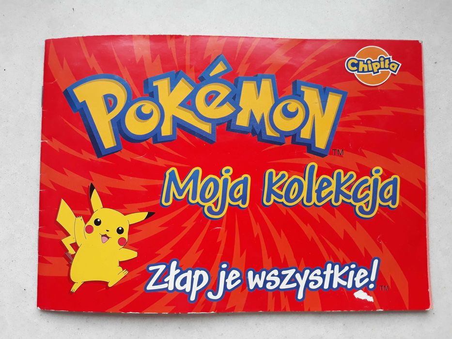 Album POKEMON Chipita 2001 rok - naklejone 74 naklejki - 160 złotych.
