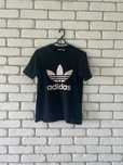 damska koszulka t-shirt adidas originals czarna z białym logo S(36)