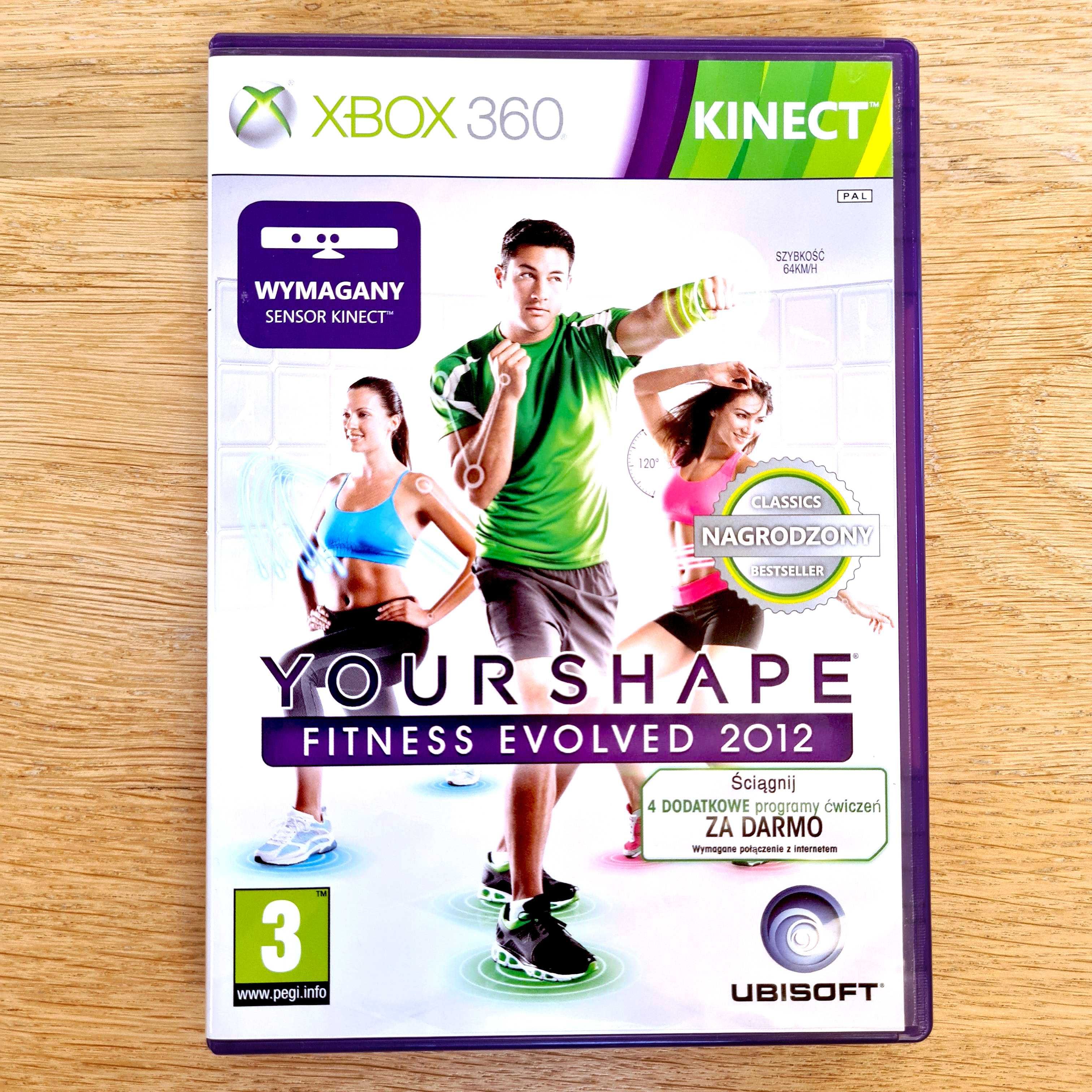 KINECT Your Shape Fitness Evolved 2012 Xbox 360 Polska Okładka