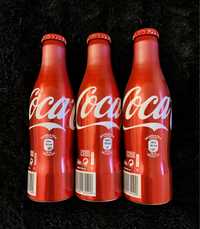 Conjunto 3 garrafas alumínio Coca cola