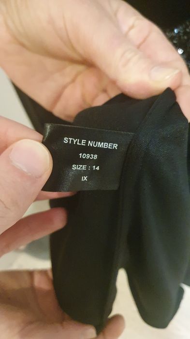 Sukienka Czarna Wieczorowa