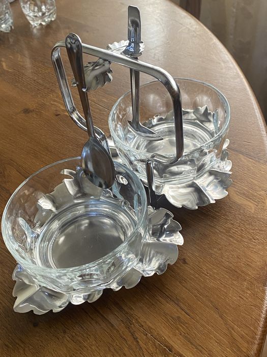 Conjunto de molheiras com colher