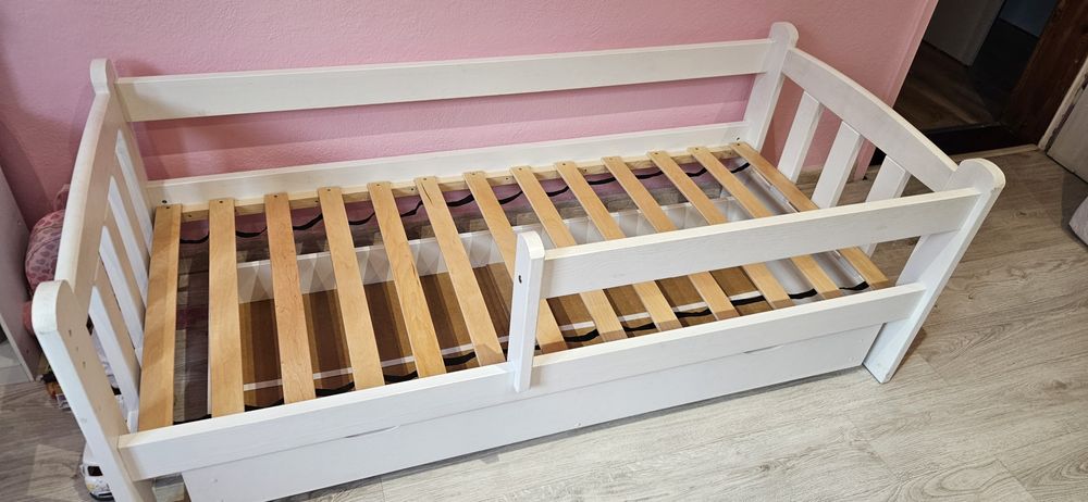 Łóżko drewniane dziecięce 160x70