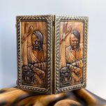Якісні нарди з візерунком тризуба ( Гарантія 2 роки)