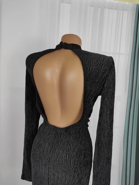 Платье женское нарядное вечернее H&M черное