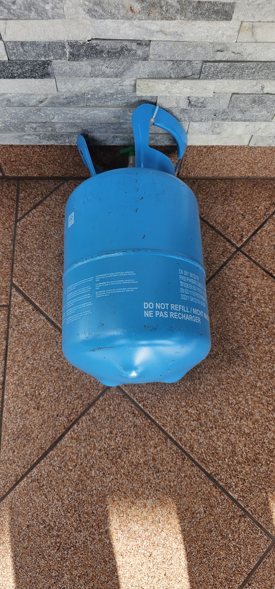 Butla na hel butla po helu 7 l 2.2 kg