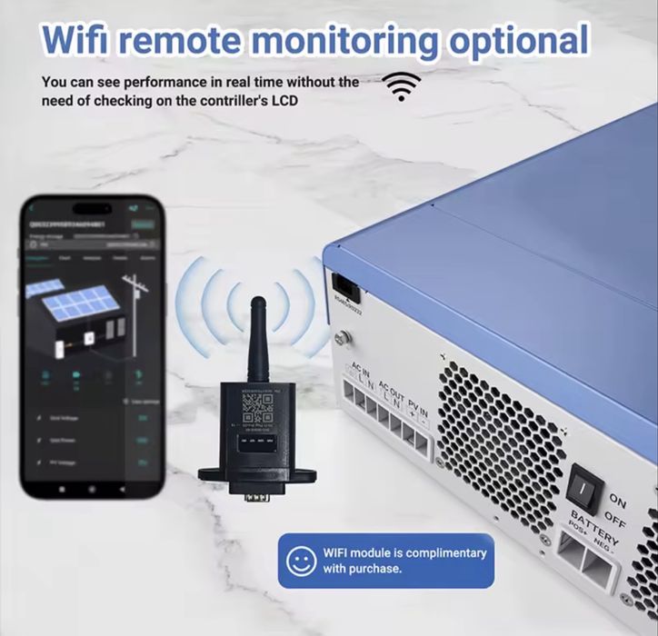 В наявності,Гібридний Інвертор 2000 Ватт з 12В на 220В,чиста синусоіда