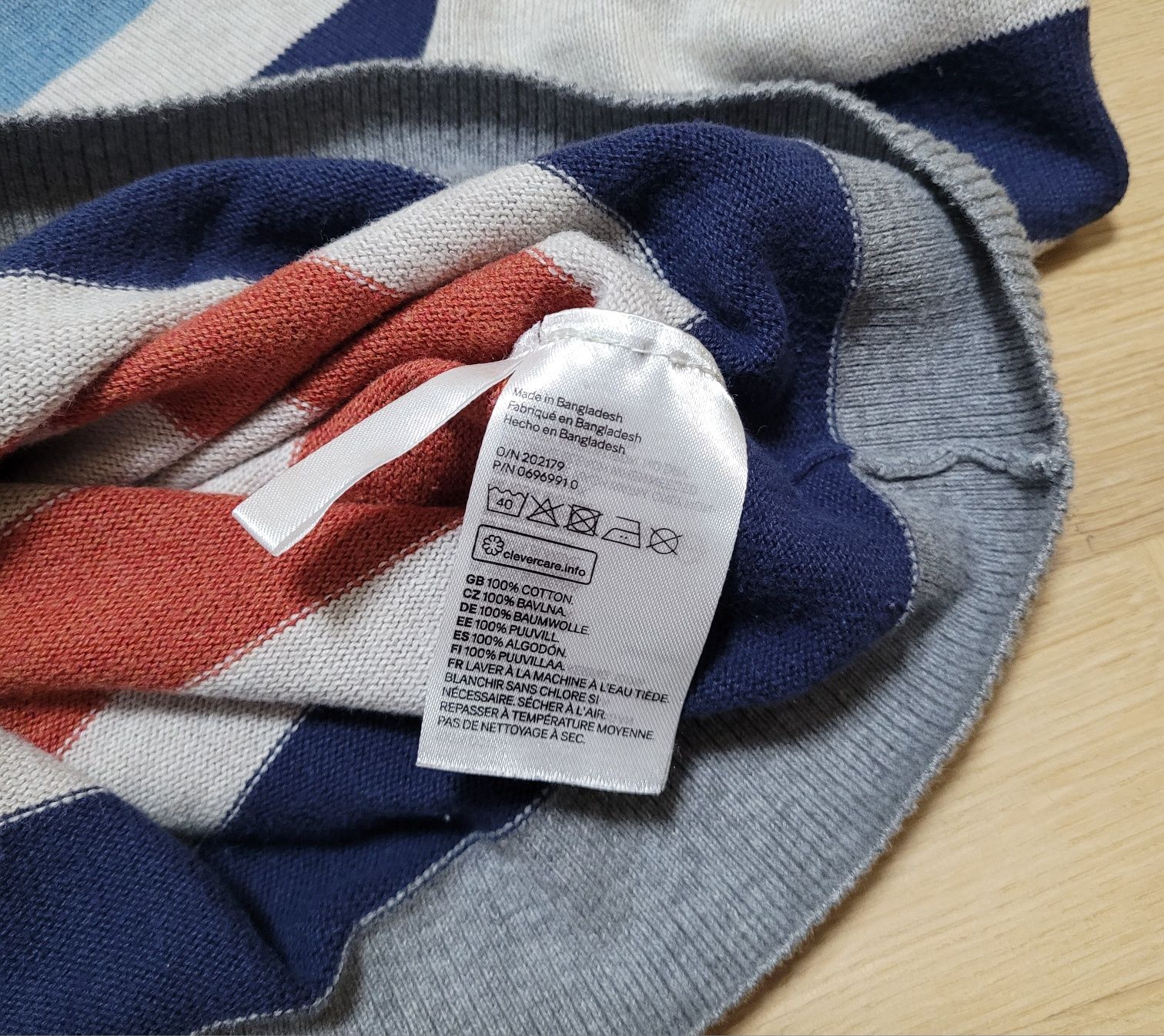 H&M 134-140 sweter w paski