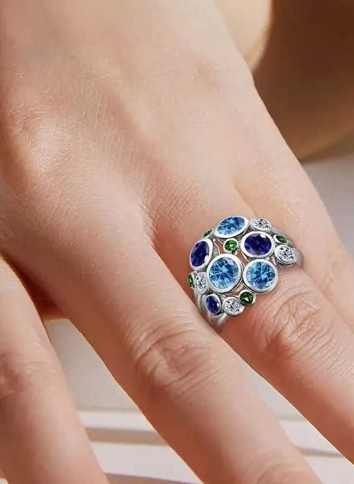 925 Серебряное Женское Классическое Модное Кольцо