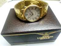 LONGINES oryginalny pozlacany meski zegarek kwarcowy Vintage SWISS