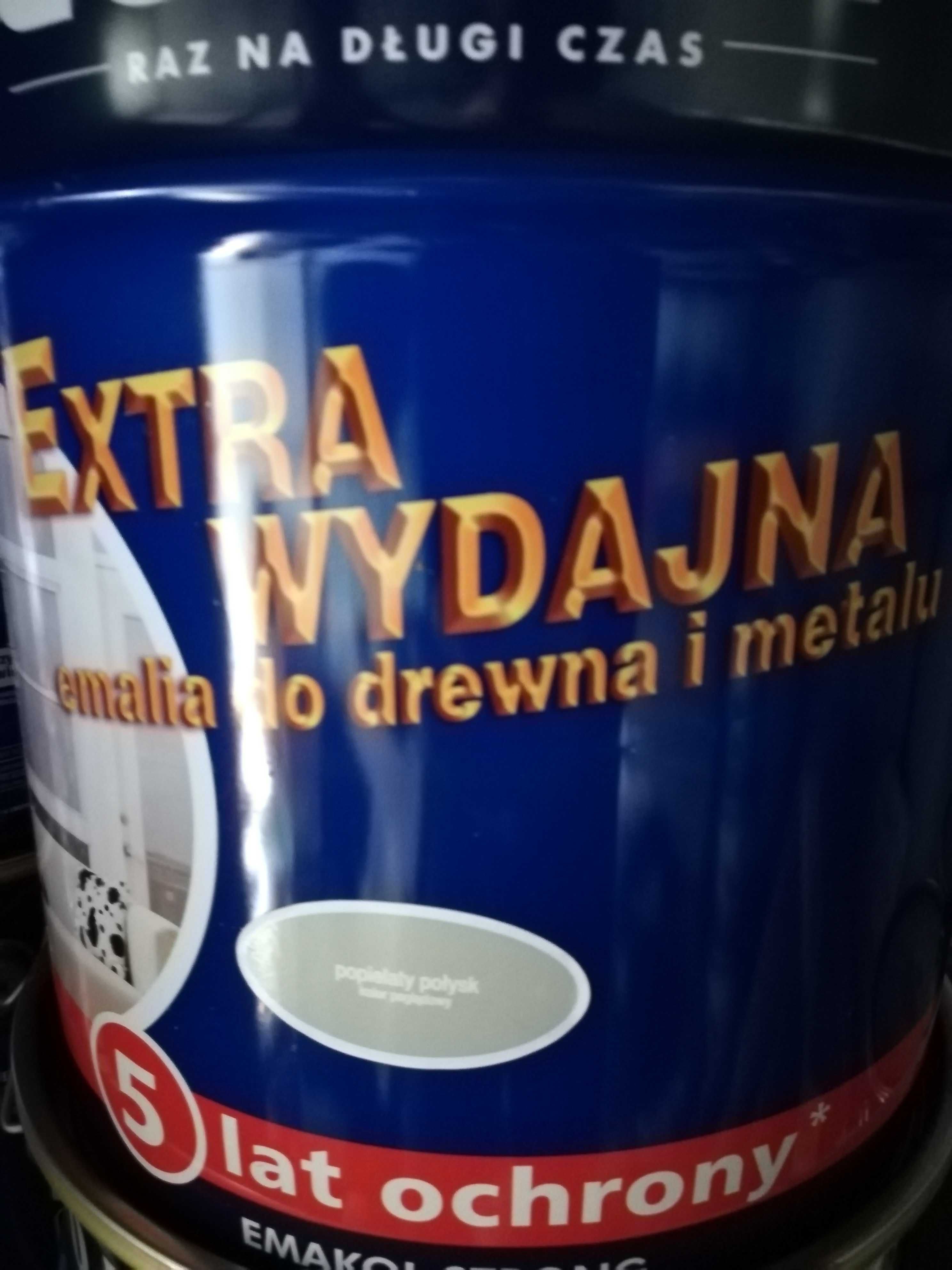 Farba do metalu i drewna 5l brązowa