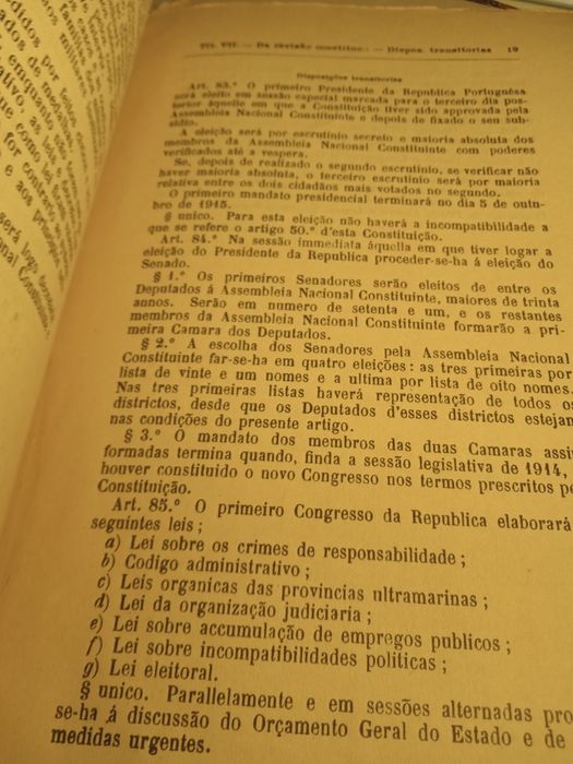 Constituição da República Portuguesa-1911