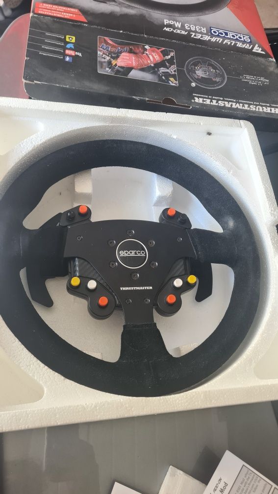 Thrustmaster volante add on sparco como novo