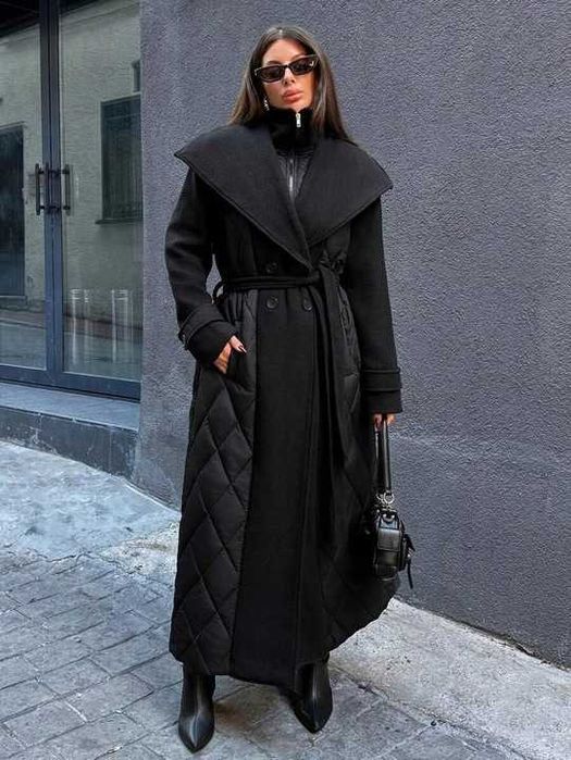 Płaszcz z pikowaniem