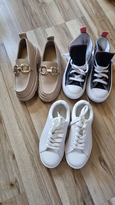 Zestaw butów r34 convers i zara skora