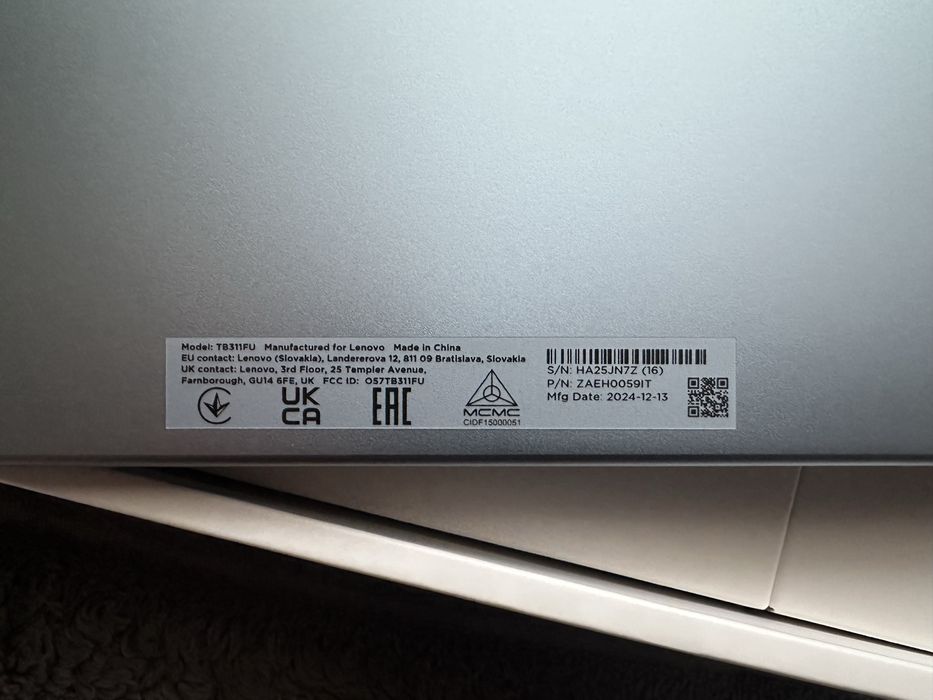 Lenovo Tab + clear case планшет TB311FU 4/128 gb Polar Blue