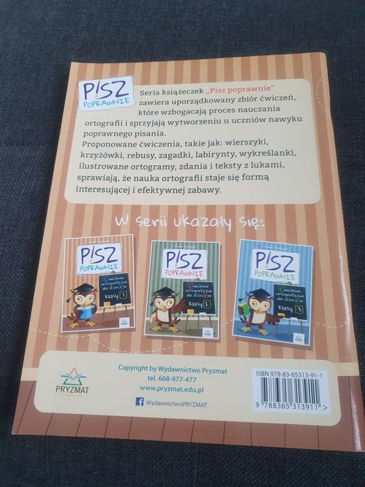 Książeczka Pisz poprawnie klasa 1
