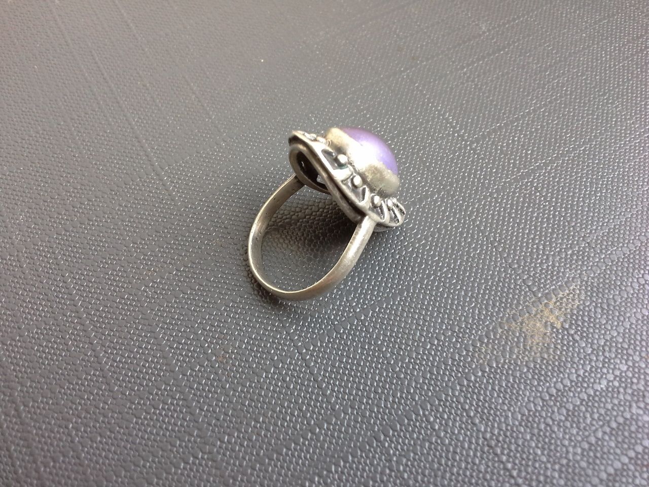 Srebrny pierścionek.ORNO, WARMET. Lata 60'te 16-17 mm