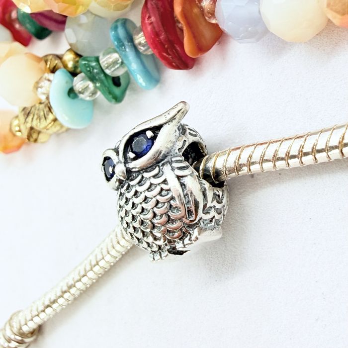 Srebrny Charms S925 do Pandora / Sowa