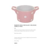 Ramekin rosa com alças - Isabelle Rose