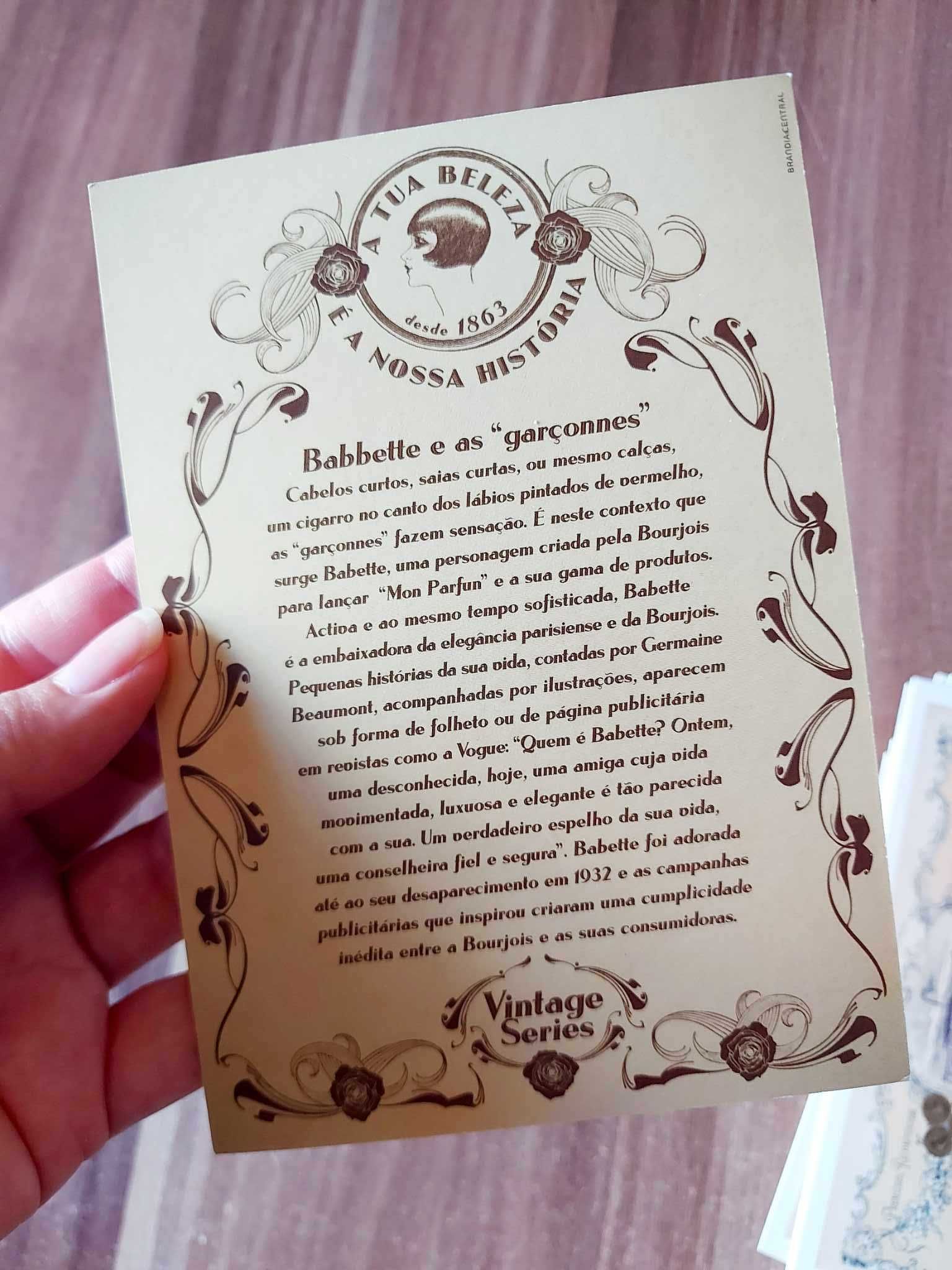 Bourjois coleção postais