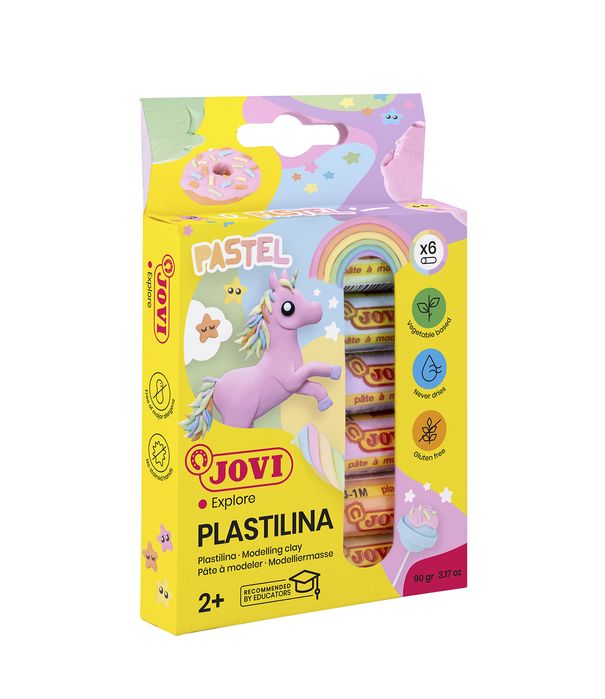 Plastelina Pastelowa 6 Kolorów Po 15G Jovi