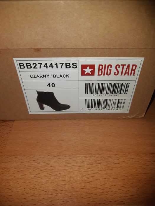 Botki 40 Big Star jak nowe