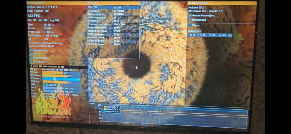 Відеокарта rtx 3080 palit Game rock частково непрацює підсвітка
