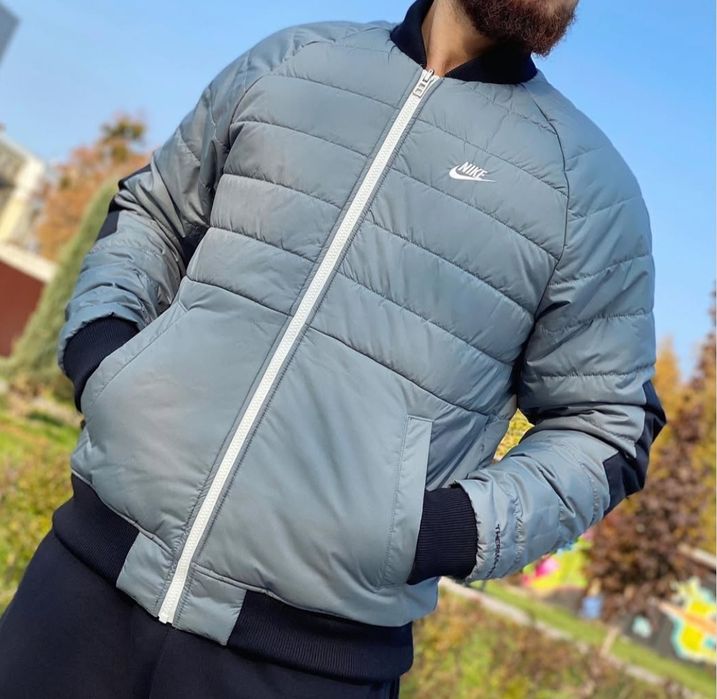 Мужская куртка бомбер Nike Therma-Fit Legacy двухсторонняя