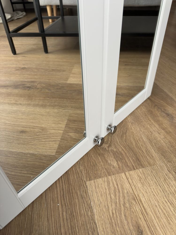 Szafka łazienkowa meble  Ikea szara z lustrem Godmorgon