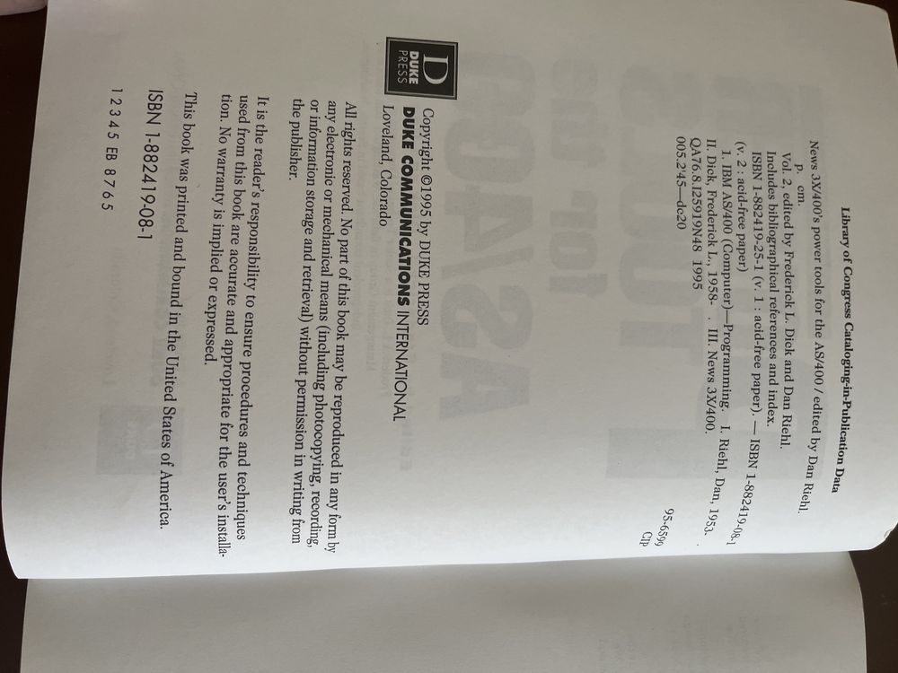 News 3X/400’s Power tools for The AS/400 volume II
