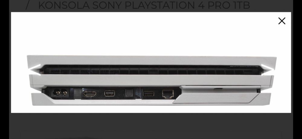 Sony Playstation 4 Pro1TB CUH-7216B Biała  2 Pady PS4  dysk SSD