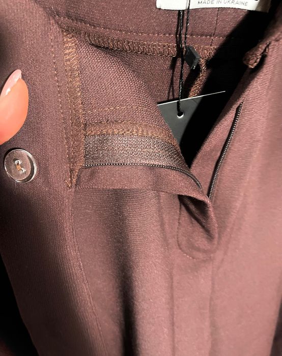 М Л новые с бирками Палаццо брюки шоколадный цвет широкие wide leg