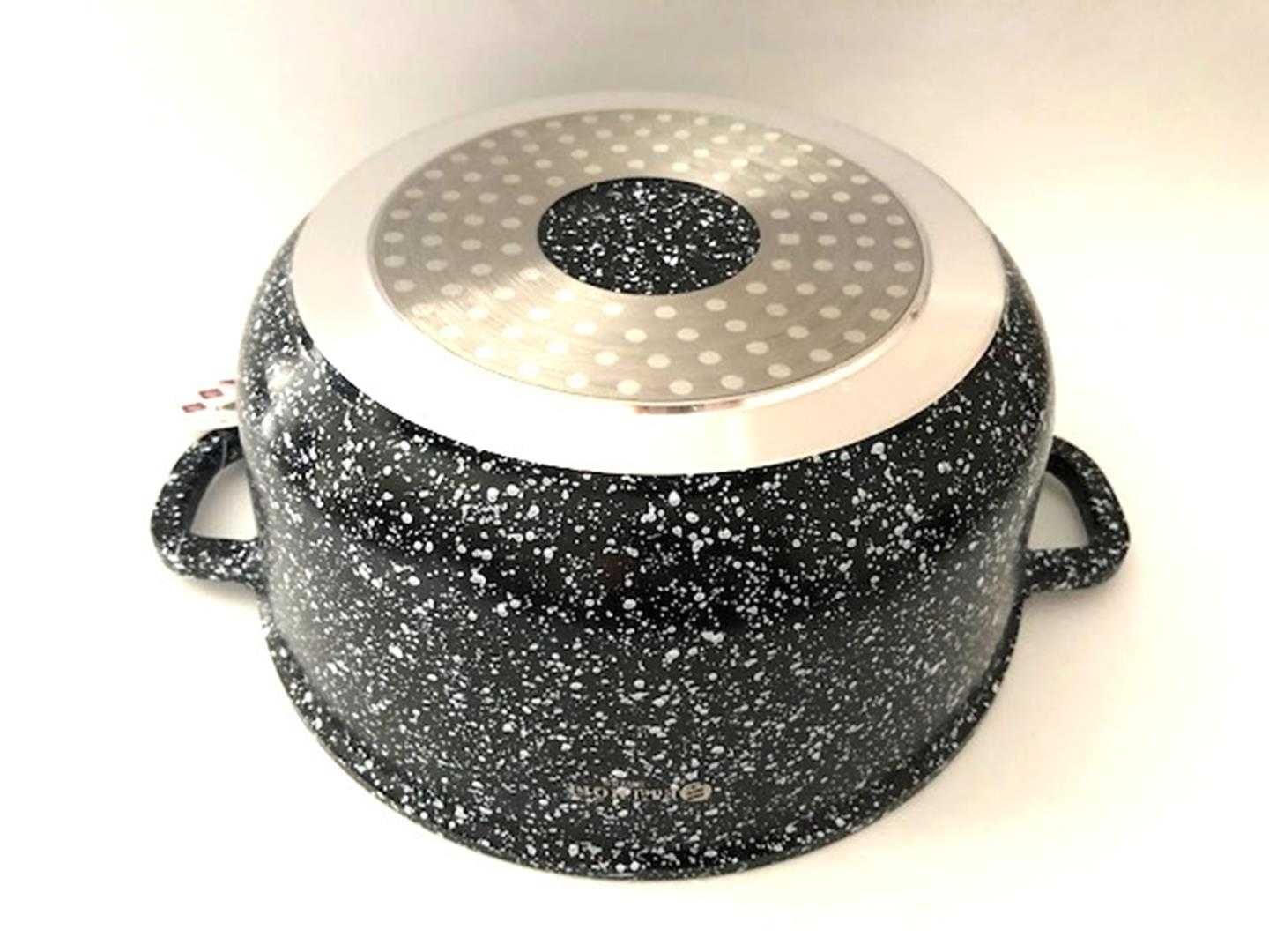 EDELHOFF GARNEK Z POKRYWĄ 20 cm marmurek 7618
