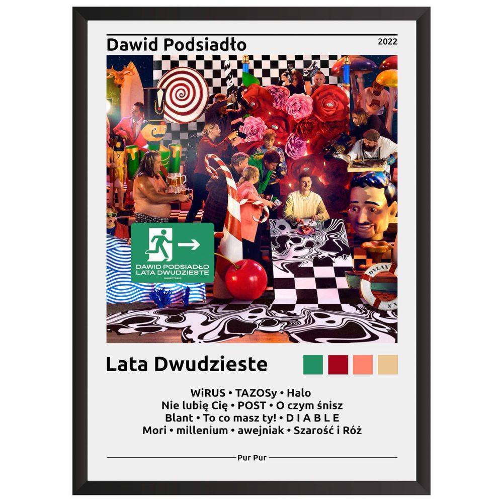 Personalizowany plakat album Dawid Podsiadło lata dwudzieste