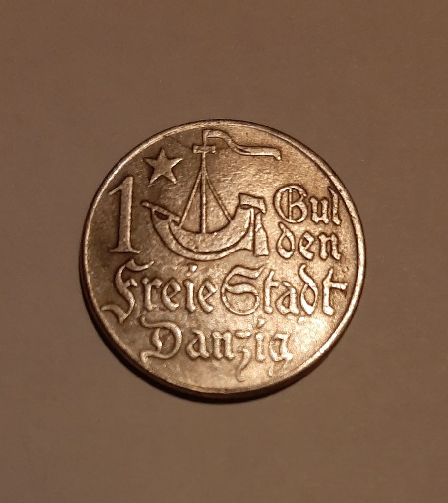 Moneta Wolne Miasto Gdańsk 1 Gulden 1923 r.