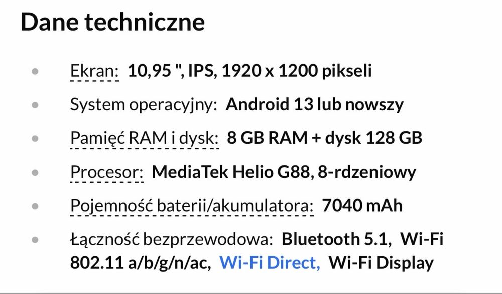 Tablet lenovo stan na gwarancji