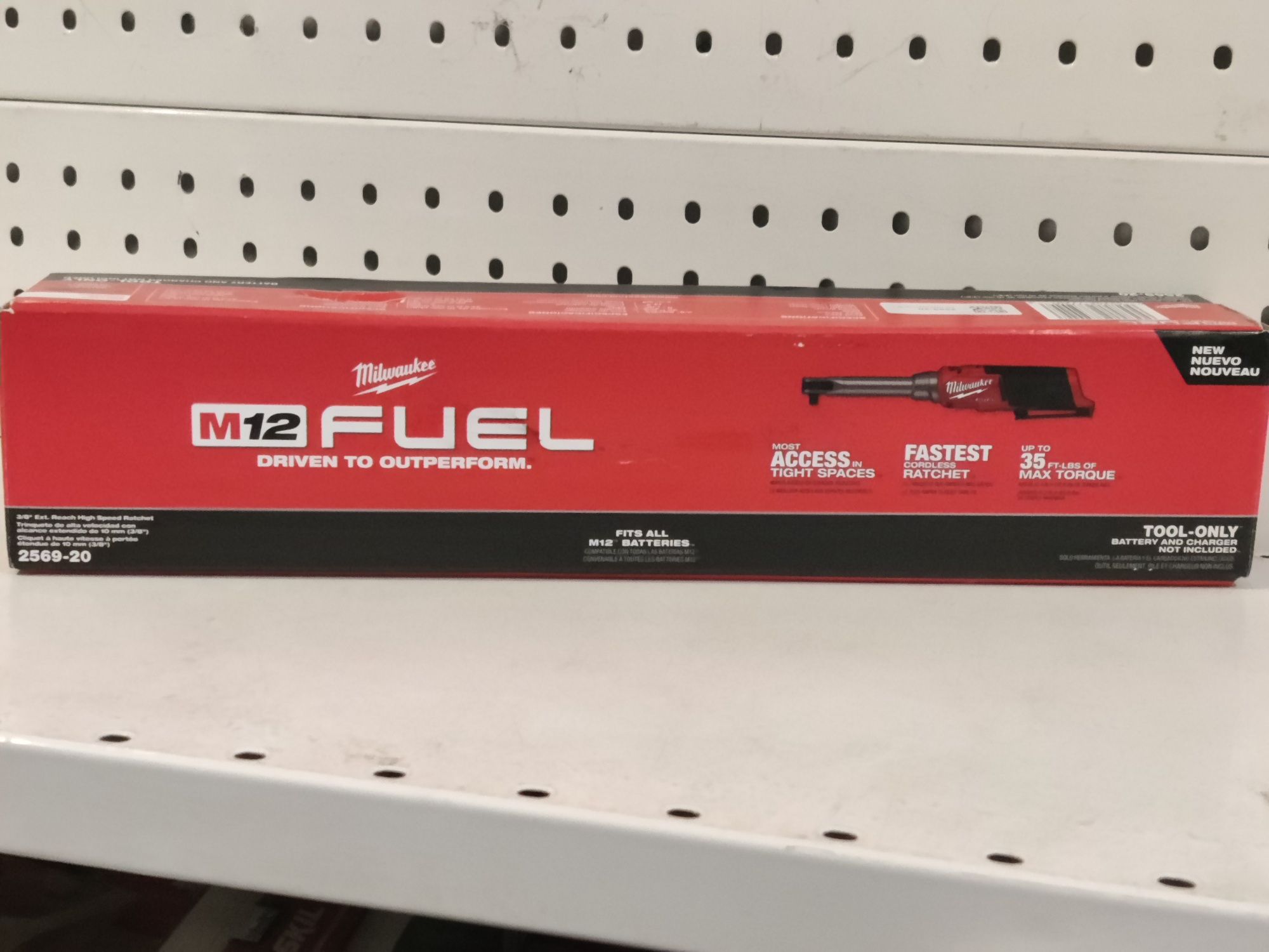 Milwaukee M12 Fuel 2569-20  удлиненный угловой гайковерт Оригинал США