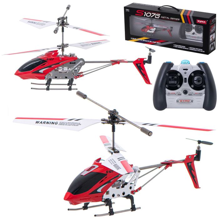 Helikopter zdalnie sterowany SYMA S107G na pilota dla dzieci czerwony