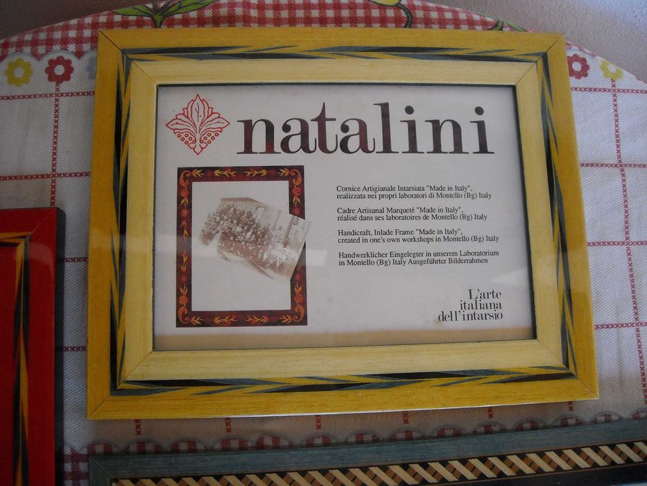 Moldura italiana vintage antiga-Novo