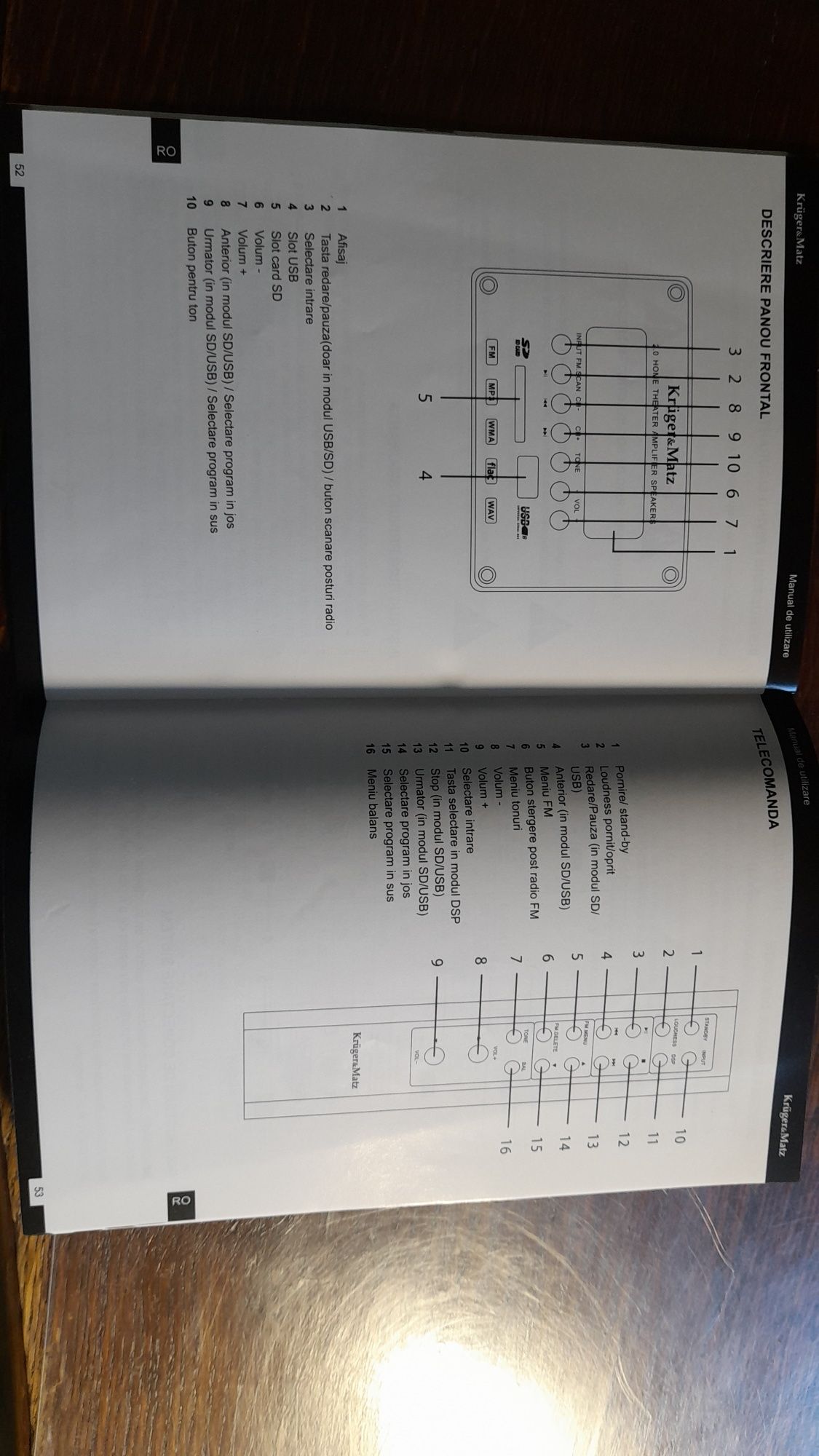 Kolumny wieża Kruger Matz bluetooth USB  stan bardzodobry