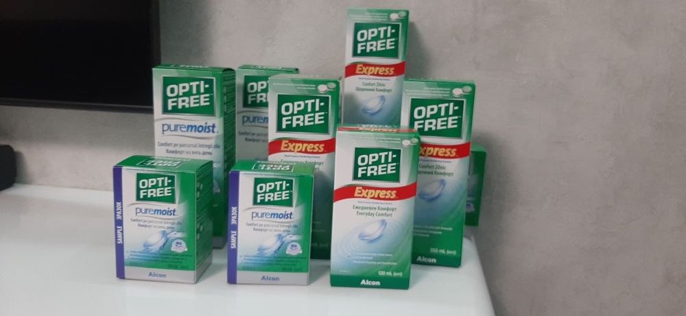 Розчини для лінз Opti-Free Express 120мл 355мл Opti-free pure moist